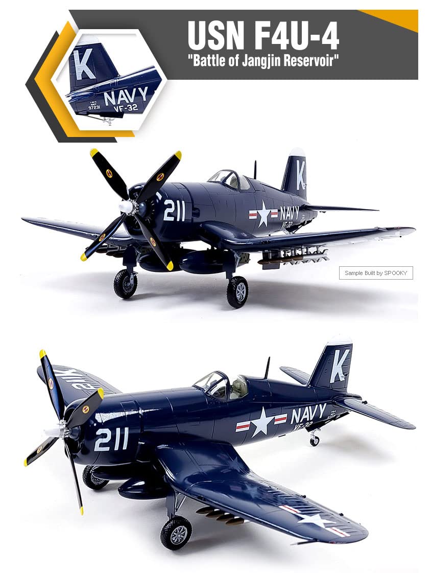 Amazon.com: Academy Hobby Model Kit ACA12353 1/48 USN F4U-4